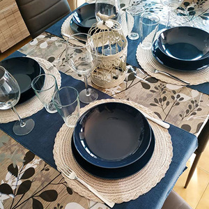 <span class=keywords><strong>Tapis</strong></span> <span class=keywords><strong>de</strong></span> table isolé tissé <span class=keywords><strong>en</strong></span> <span class=keywords><strong>jute</strong></span> napperon antidérapant anti-chaud pour <span class=keywords><strong>cuisine</strong></span> domestique <span class=keywords><strong>tapis</strong></span> décoratif <span class=keywords><strong>de</strong></span> restaurant occidental pour usage hôtelier - Product Image 4