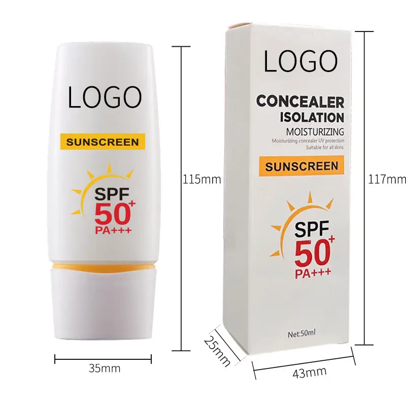 ครีมกันแดด SPF 50+ ควบคุมความมันเบาและไม่อัดจารบี เหมาะสําหรับครีมกันแดดฉลากเขียวผิวมันและผสมผิว