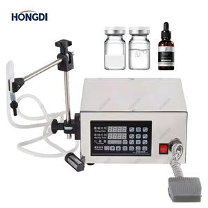 Semi-Automatic Electric Desktop Filling & Wrapping Machine with PLC for Liquid Food and Chemical Applications Plastic Bottles - Product Image 2