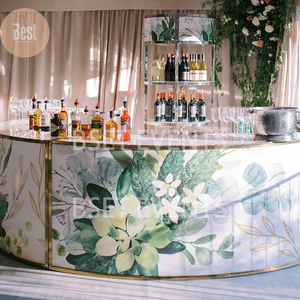 Sự kiện hiện đại ngoài trời Wine Party Đèn Led Cong Trắng Acrylic Bar bảng - Product Image 6