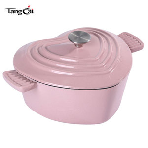 Cacerola Tradicional de Hierro Fundido Esmaltado, Tipo <span class=keywords><strong>Cocotte</strong></span>, 2QT, Apta para Hornear Pan, Compatible con Inducción - Product Image 2
