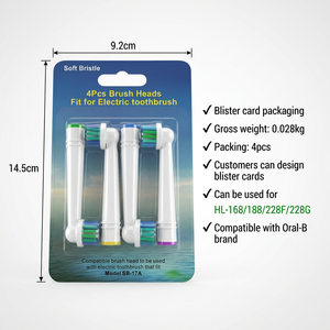 Cabezales de repuesto para <span class=keywords><strong>cepillo</strong></span> de dientes eléctrico oscilante giratorio <span class=keywords><strong>Oral</strong></span> <span class=keywords><strong>Vitality</strong></span>, juego de 4 piezas - Product Image 6
