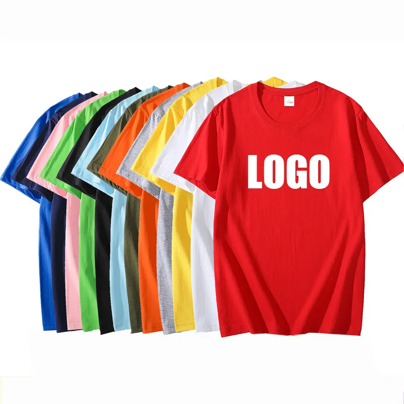 Wholesale Cheap Cotton Polyester Tshirts Top Sublimation T Shirts Plain Custom Printing DIY Oversized Blank T-Shirt