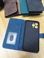 Étui portefeuille professionnel en cuir PU avec fentes pour cartes pour Samsung Galaxy A16, A26, A36, A56, A57, A35, A55, A05, A27, A15