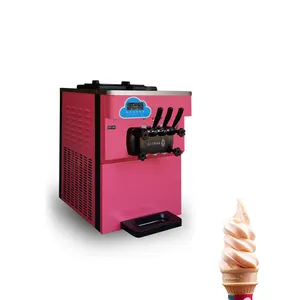 Top quality ice cream soft 3 favors homemade commercial restaurant serve ice cream machine