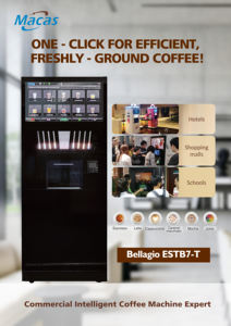 Cafetera Comercial Totalmente Automática MACAS Bellagio ESTB7-T, Bomba Magnética, Caldera Única, Acero Inoxidable, 12 oz - Product Image 5