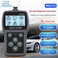 Detector de Fallas de Automóviles OBD, Instrumento de Diagnóstico de Batería, Escáner OBD2 MS310 OLIVER, Compatible con Voltaje de 5-30V
