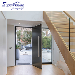 Входные двери-гармошки из алюминиевого сплава для вилл: современные, стеклянные, ветрозащитные, на заказ, из нержавеющей стали - Product Image 6