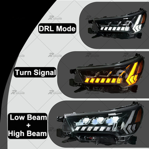 ไฟหน้า LED 3 เลนส์ ความสว่างสูง สำหรับ Hilux Revo ปี 2021-2025 แบบเสียบปลั๊กใช้งานได้ทันที ชุดไฟหน้าทดแทนโดยตรง - Product Image 3