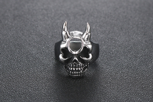 Wholesale New Arrivals Fashion Luxury Vintage Skull <b>Rings</b> <b>Men</b> <b>Man</b> Male Jewelry <b>Ring</b> Jewellery - Product Image 5