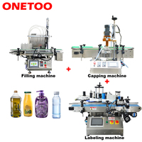 Machine de capsulage semi-automatique pneumatique pour bouteilles PET avec moteur intégré, haute productivité, conception nordique, emballage en bois