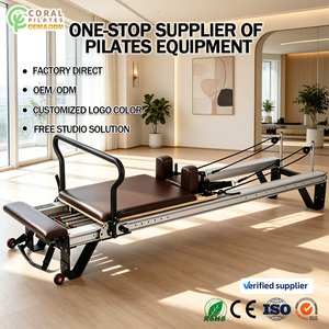 Máquina Reformer de Pilates 2026 Personalizada Coral OEM Popular, Cama Torre Profesional de Aluminio, Equipo Comercial para Ejercicio Corporal - Product Image 1