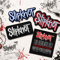 Patch thermocollant brodé avec logo Slipknot Rock Band, insigne d'applique en métal punk, adapté aux vêtements, chapeaux, sacs