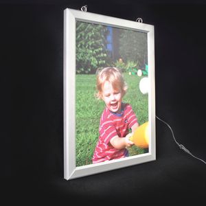 Boîte à lumière LED suspendue cadre de fenêtre affiche publicité affichage LED signe A4 Led affiche Portable acrylique Led boîte à lumière - Product Image 2