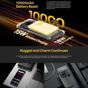 Ulefone-teléfono inteligente Power Armor 14, resistente, 4GB + 64GB, 6,52 pulgadas, 10000mAh, carga inalámbrica, Android, con NFC - Product Image 6