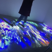 Nouvelle technologie de jeux interactifs par projection laser sur mur/sol pour enfants, aire de jeux en plastique d'intérieur, éducative, jardin, aéroport
