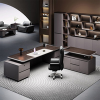 Ensemble table et chaises de bureau de direction Mobilier de bureau de luxe pour la maison Mobilier de bureau haut de gamme Design moderne