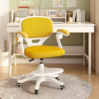 Chaise de bureau moderne et colorée, confortable, réglable en hauteur, pivotante, avec repose-pieds, dossier et accoudoirs