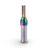 1/2x6x30 DLC Coating 3 Flute Straight Router Bit Dengan Chip Breaker untuk Memotong Kayu Partikel MDF Dari Produsen Cina