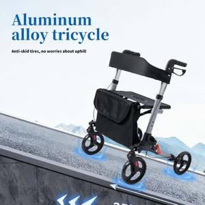 Marcheur léger pliable de haute qualité d'usine pour le Rollator de marcheur de thérapie de réadaptation âgé - Product Image 2