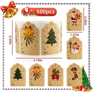 Tùy chỉnh Kraft tự dính Thẻ quà tặng dán dán trang trí cho quà tặng ngày lễ và trang trí thẻ quà tặng - Product Image 2