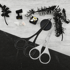 Ciseaux de beauté multifonctionnels de haute qualité pour poils du nez et sourcils, à pointes affûtées en acier inoxydable, avec tête en plastique durable - Product Image 3