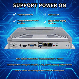 Comercial de baja potencia J6412 <span class=keywords><strong>CPU</strong></span> 2 * LAN 1 * VGA 6 * RS232 Mini computadora Industrial caja de la computadora - Product Image 2