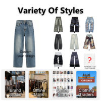 Jeans Selvedge Rock Revival de Alta Calidad para Hombre, Pantalones Vaqueros Personalizados, Estilo Hip Hop, Sueltos, Sólidos, Lavados con Piedras, de Pierna Ancha y Cintura Alta