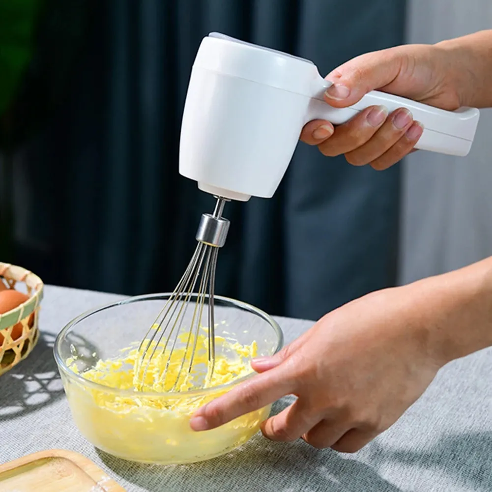 नई वायरलेस पोर्टेबल बिजली खाद्य मिक्सर अंडा डिब्बा बिजली के हाथ मिक्सर अंडा क्रीम के साथ 3 गति ताररहित मिनी हाथ मिक्सर whisk