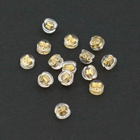 Dos de boucle d'oreille en silicone argenté Verrouillage Dos de boucle d'oreille sécurisé Dos de boucle d'oreille hypoallergénique doux et transparent pour oreilles tombantes