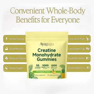 Gummies personnalisées OEM Créatine L-Carnitine Brûle-graisse Force Musculaire Énergie Corps Mince Vegan Sans OGM Sans Sucre Étiquette Sportive OEM - Product Image 3