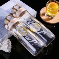 Bouteille d'eau en plastique de ml, en Tritan, pour Camping, randonnée, anti-fuites, Portable