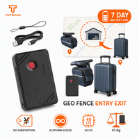 Traceur GPS sans fil pour vélo, sac, valise, avec autonomie de 7 jours, géolocalisation, entrée/sortie de clôture géographique, sans abonnement, plateforme incluse