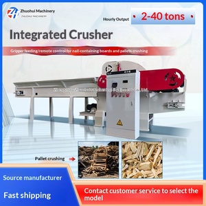 Trituradora de Madera Grande Integrada con Alimentación Automática para Materiales de Muebles, Residuos de Madera, Ramas y Paja - Product Image 1