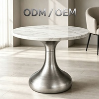 Pied de table basse ovale en acier au carbone forgé sur mesure OEM ODM pour mobilier
