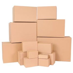 Boîtes d'expédition en carton kraft personnalisées, cartons d'expédition en carton laminé, emballages écologiques avec logo imprimé - Product Image 3