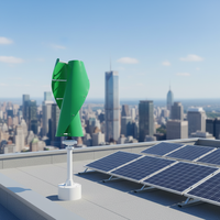 Générateur éolien Elege 2000w respectueux de l'environnement, PMG, 24V 48V 96V 220V, kit de système d'énergie solaire hybride pour la maison