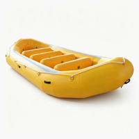 Radeau gonflable d'expédition de 16 pieds, personnalisable, de haute qualité, grand modèle, pour rafting en eaux vives, bateau de dérive, 12 personnes, plancher renforcé