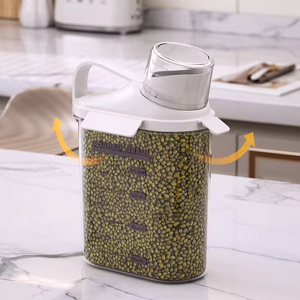 Airtight Plastic Bottled Measuring <b>Container</b> for <b>Flour</b> Sugar Grain Rice Waterproof Food Storage Detachable Design for Kitchen - Product Image 5