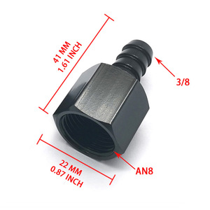 Connecteur de régulateur de pression de carburant pour voiture, tuyau 3/8 vers filetage interne An8, pagode en alliage d'aluminium - Product Image 3
