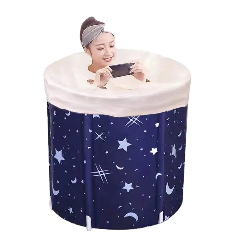 Популярная Складная хлопковая портативная ванна с зажимом, большой размер 65*65 см, надувная круглая Ванна для льда