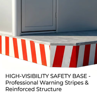Caseta de Seguridad Personalizable, Portátil, Prefabricada, Moderna, Transpirable, con Estructura de Acero Rectangular, Ecológica