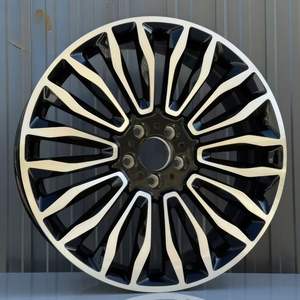 Jantes de voiture de tourisme 18x8 à 10 rayons haute résistance 5x112 ET38 noires usinées compatibles Mercedes pour V-Class Vito W447 - Product Image 1