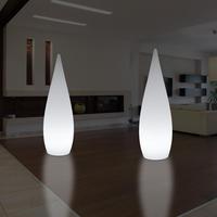 Lámpara de Pie LED Moderna para Exteriores, Forma de Gota de Agua, Luz Variable, para Decoración de Hoteles, Restaurantes, Patios y Jardines
