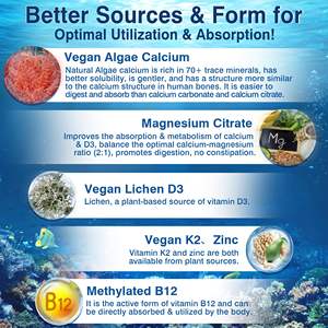 Vitadiscovery חוזק גבוה ויטמין d3 k2 <span class=keywords><strong>b12</strong></span> סידן semels עבור עצם ותמיכה חיסונית oem נוסחה מותאמת אישית <span class=keywords><strong>gmp</strong></span> מוסמך - Product Image 3