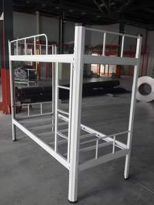 Cama litera doble de metal resistente de estilo moderno para adultos, ideal para hoteles y apartamentos. - Product Image 4