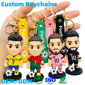 Llavero Personalizado de PVC y Silicona Suave con Diseño de Camiseta de Fútbol para la Copa <span class=keywords><strong>Mundial</strong></span> 2026, Insignia <span class=keywords><strong>del</strong></span> Equipo, Anillo para Llaves de Coche, Sin BPA, Regalo para Aficionados al Fútbol - Product Image 3