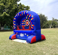 Jeu de Kermesse de Course de Balles Flottantes Gonflable de Tir Sportif pour Enfants