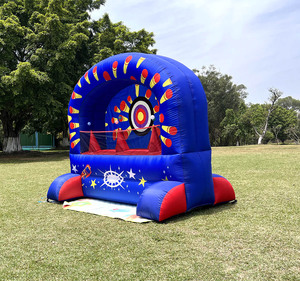 Gioco Gonfiabile di Carnevale Corsa con Palline Fluttuanti e Tiro a Segno per Bambini - Product Image 5