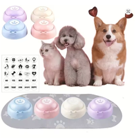 Hundetraining-Knopf Interaktives Spaß-Spielzeug aus Kunststoff für Hunde und Katzen Aufnehmbare Hundekommunikationsknöpfe